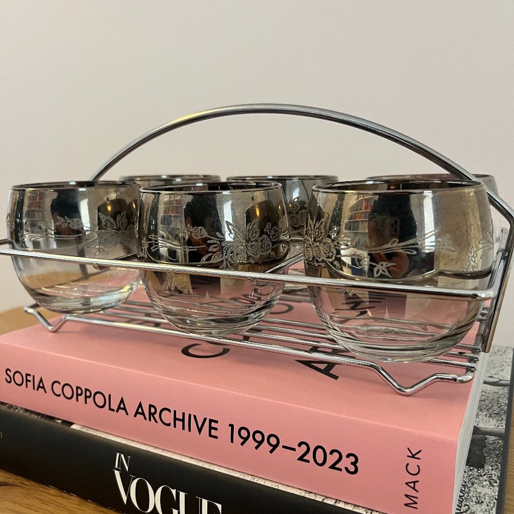 Vintage Mid-Century Modern Cocktail Glasses Set of 6